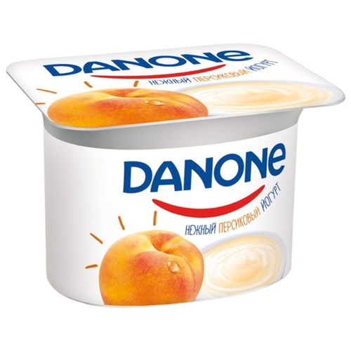 Йогурт Danone с персиком 2.9%, Евроопт Пружаны