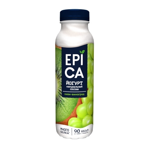 Питьевой йогурт EPICA киви-виноград 2.5%, Евроопт Чаусы