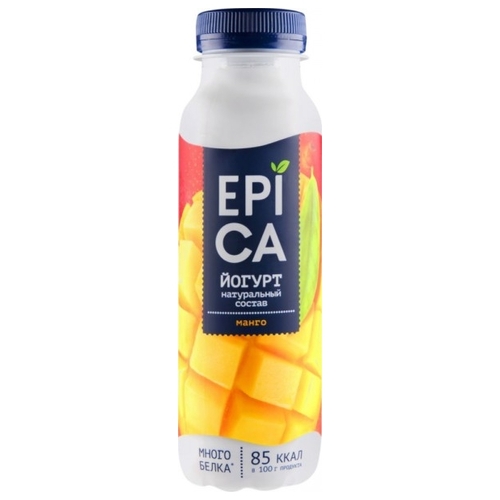 Питьевой йогурт EPICA манго 2.5%, Евроопт Полоцк