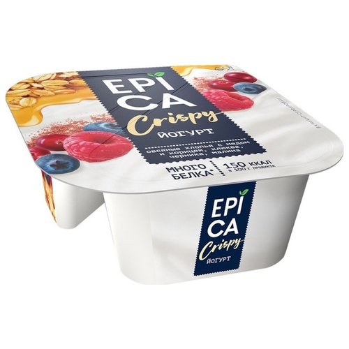 Йогурт EPICA Crispy натуральный 6.5%, Евроопт Пинск