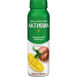 Йогурт питьевой Danone Активиа манго-яблоко Евроопт Полоцк