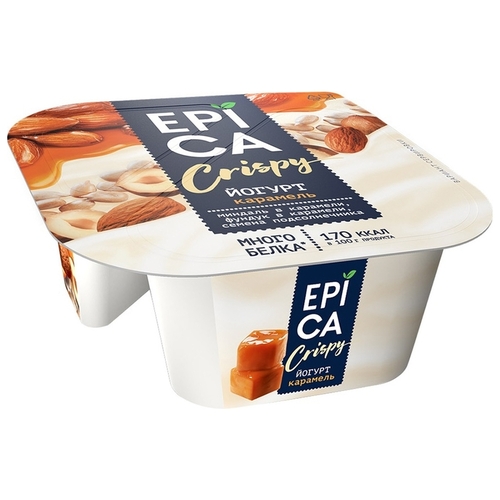 Йогурт EPICA crispy карамель 10.2%, Евроопт Брест