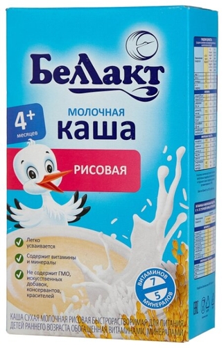 Каша Беллакт молочная рисовая (с