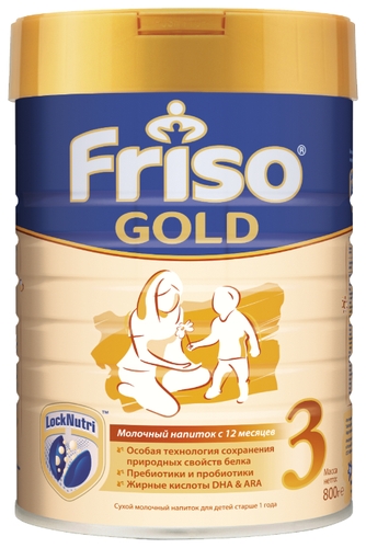 Смесь Friso Friso Gold 3 (от 1 года до 3 лет) 800 г Фантастик 