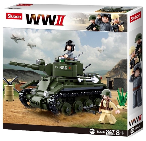 Конструктор SLUBAN WW2 M38-B0686 Танк
