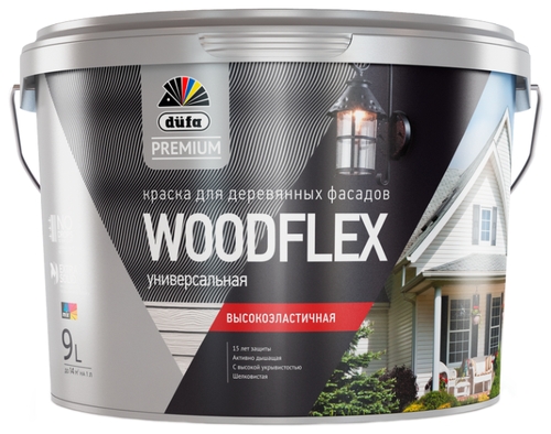 Краска Dufa Premium Woodflex полуматовая Фикс Прайс 