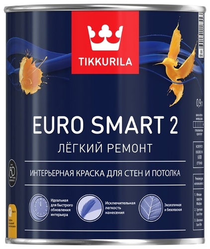 Краска Tikkurila Euro Smart 2 Фикс Прайс Гомель