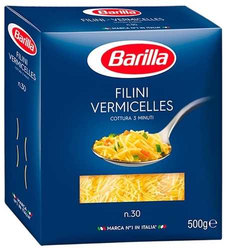 Barilla Вермишель Filini Vermicelles n.30, 500 г Фикс Прайс 