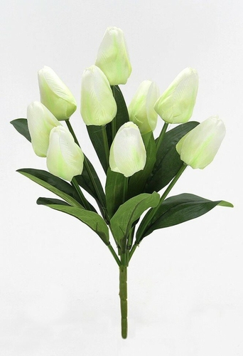 Цветы искусственные Тюльпаны, белые