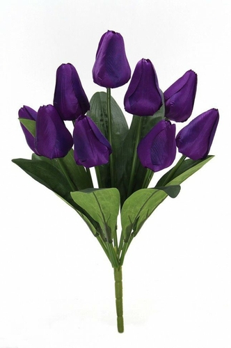 Цветы искусственные Тюльпаны, фиолетовые