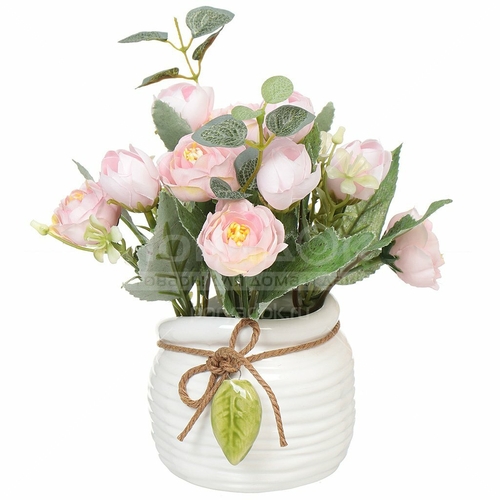 Цветок искусственный декоративный Букет роз Галамарт 