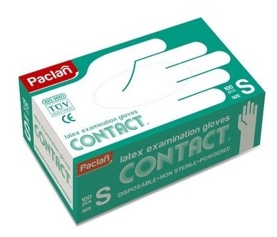 Перчатки Paclan Contact латексные
