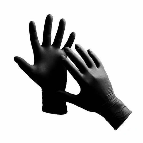 !!Перчатки нитриловые размер S, черные