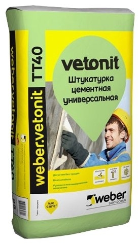 Штукатурка Weber Vetonit TT40, 25 кг