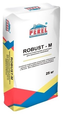 Штукатурка Perel Robust-M, 25 кг Гемма 