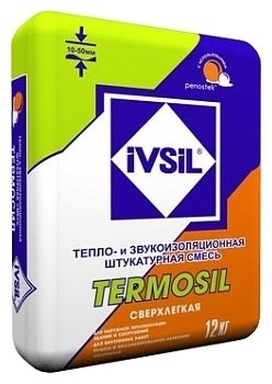 Штукатурка Ivsil Termosil, 12 кг Гемма 