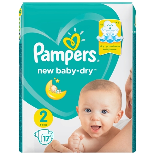 Pampers подгузники New Baby Dry Гиппо 