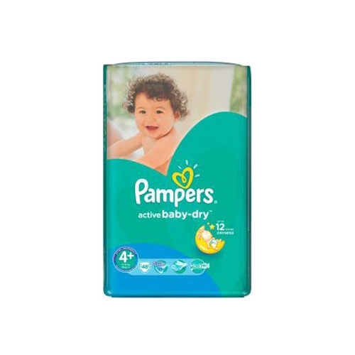 Pampers подгузники Active Baby-Dry 4+ (9-16 кг) 48 шт. Гиппо 