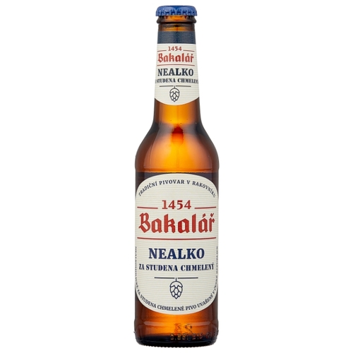 Светлое пиво Bakalar холодного охмеления безалкогольное 0.33 л Гиппо 