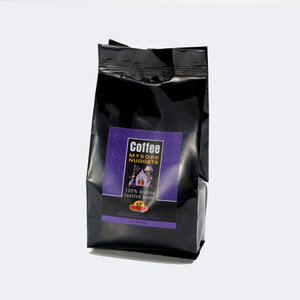 Кофе Coffee MYSORE NUGGETS 100% Arabica Roasted Beans Grade AAA, Good Sign Company (майсур наггетс Кофе жареный В зернах), 200 г. Гиппо 