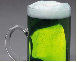 Постер Зеленое пиво, 25x20, Кухня (еда, напитки), Напитки, Цветная Гиппо 