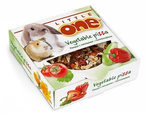 Литлл Ван Пицца с овощамилакомство-игрушка для всех видов грызунов 55г \\6
