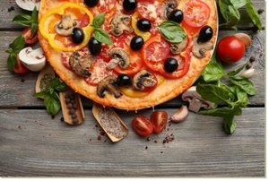 Постер Пицца, 30x20, Кухня (еда, напитки), Продукты питания, Цветная Гиппо 