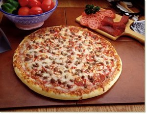 Постер Пицца, 26x20, Кухня (еда, напитки), Продукты питания, Цветная Грин 