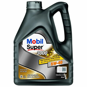 Моторное масло MOBIL Super 3000 X1 5W-40 4 л, объем упаковки: 4 л Грин 