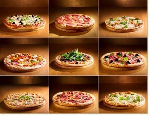 Постер Пицца, 26x20, Кухня (еда, напитки), Продукты питания, Цветная