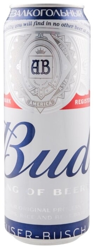Пивной напиток безалкогольный Bud 450 мл