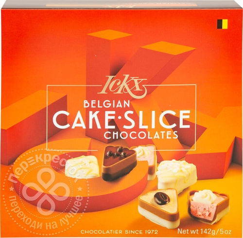 Конфеты ICKX Шоколадные Ассорти в виде пирожных 142г