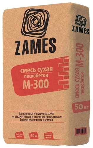 Пескобетон Zames М300, 50 кг