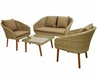 Kaemingk, Комплект дачной мебели женева (диван, 2 кресла, столик), искусственный ротанг 840480 ЮСК 