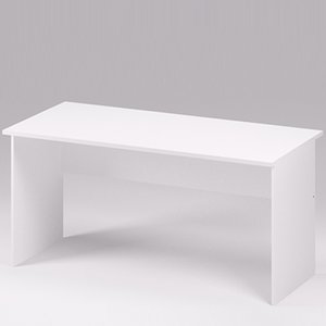Офисный стол белого цвета СТ-10 160/73/76 см