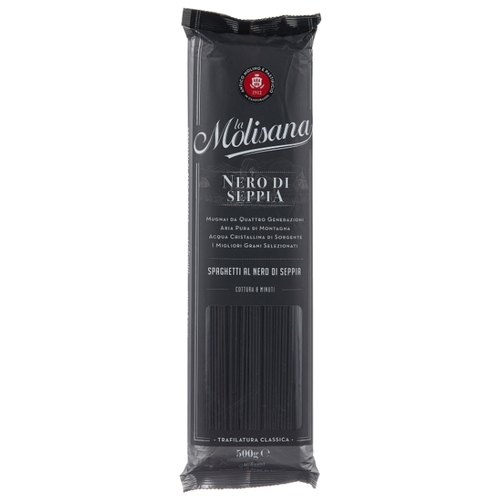 La Molisana Spa Макароны Spaghetti с чернилами каракатицы, 500 г Копеечка 