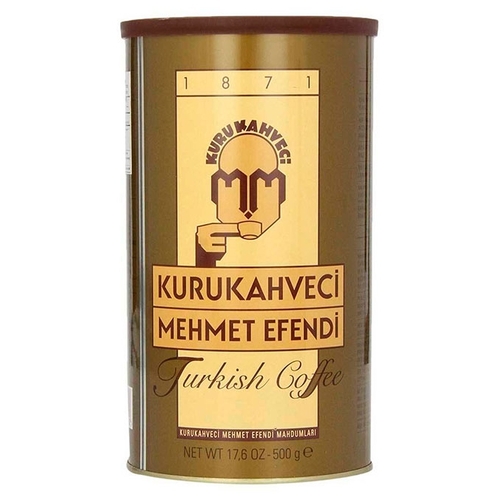 Кофе молотый Kurukahveci Mehmet Efendi жестяная банка Копеечка 