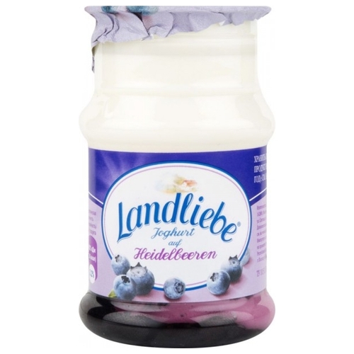 Йогурт Landliebe с наполнителем Черника 3.2%, 130 г Корона 