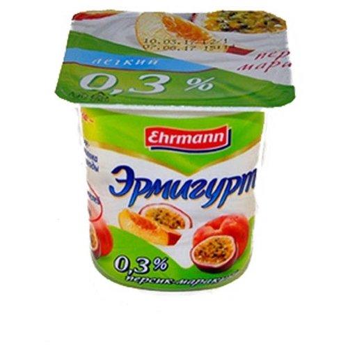Йогуртный продукт Ehrmann Эрмигурт Легкий Корона Брест