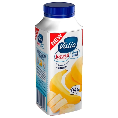 Питьевой йогурт Valio банан 0.4%,