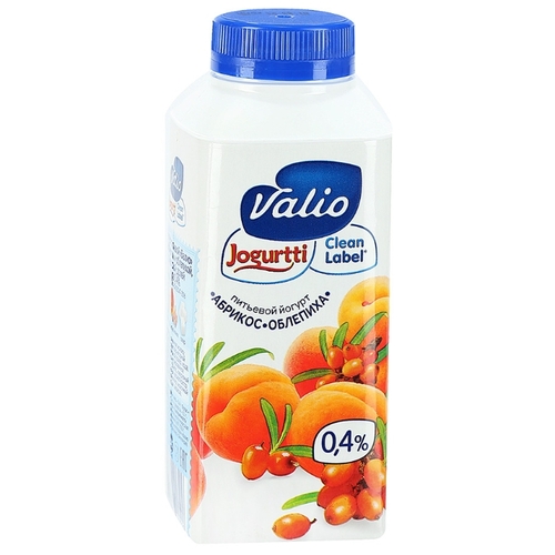 Питьевой йогурт Valio абрикос-облепиха 0.4%, Корона Солигорск