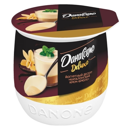 Десерт Даниссимо Deluxe йогуртный каталонский Корона 