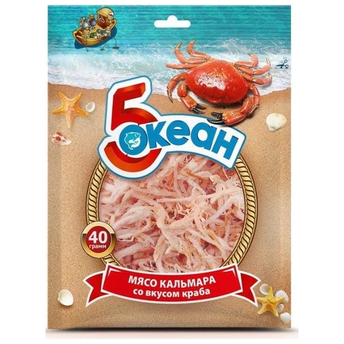 5 Океан Мясо кальмара со вкусом краба Корона 
