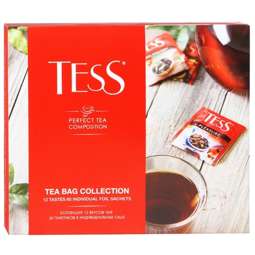 Чай Tess Tea bag collection ассорти в пакетиках подарочный набор Корона 