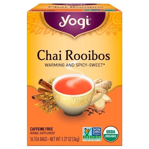 Чай травяной Yogi Tea Chai rooibos в пакетиках Корона 