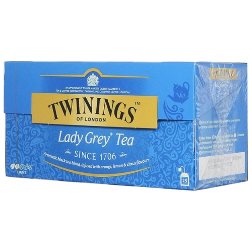 Чай черный Twinings Lady Grey, в пакетиках Корона 