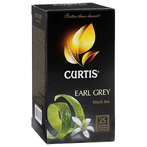 Чай черный Curtis Earl Grey в пакетиках Корона 