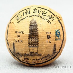 Чай Красный Дянь Хун То Ча 100 гр., прессованный