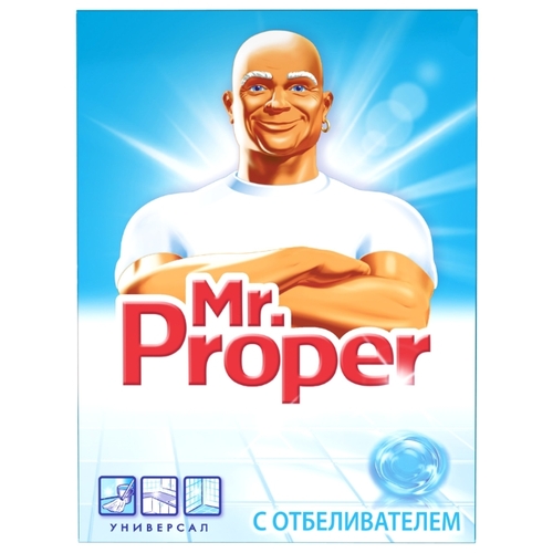 Универсальный моющий порошок для уборки с отбеливателем Mr. Proper