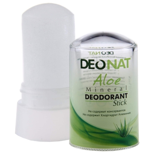 DeoNat дезодорант, кристалл (минерал), Aloe с глицерином Косметичка 